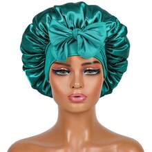 Women's Bonnet: Solid Color Adjustable Tie Style, Fashionable Silky Satin Cap For Casual Hair Protection And Non-Slip Sleep Wear