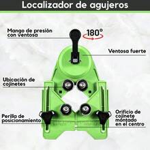 Guía De Sierra De Agujero De Broca Con Soporte De Succión - Verde - Ver 6