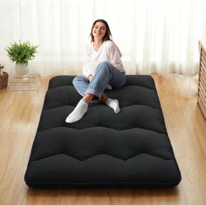 Techigher Japanese Floor Mattress,Twin Size Futon Mattress,Full Size Foldable Roll Up Sleeping Mattress Futon Floor Bed,Dormitory Sleeping Pad For Adu