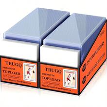 YC 400 Card Sleeves Top Loads For Cards3"X4"Baseball Card Protectors Toploaders Hard Plastic For Trading Game Sports Football Cards 200 Hard Protectors + 200 Soft Sleeves Fashion - 藍色 - 查看 2