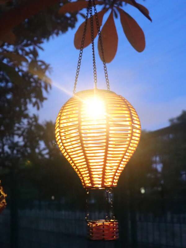 1PC Solarlights, Solarees Jardin, Solar Outdoor Lights, Solar Bamboo Lantern, Solar Lantern Outdoor Waterproof Solar Light For Outdoor Hanging Solar Light Outdoor Solar Light Decoration For Garden, Yard, Patio, Porch, Trees, Lawn, Path, Retro And Exquisite, Metal, European-Style Wrought-Iron Decorative Hanging Ornaments.They Are In A Baroque Style And Serve As Decorative Hanging Pieces, Wall Decor, Room Decor, Home Decor, Fall Decor