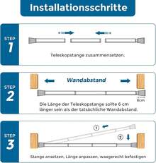 Curtain Window Rods - White - View 8