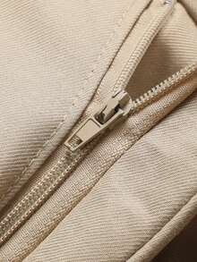 Men's White High-End Suit Set, Wrinkle Resistant And Non Hair Stained, Business Formal Wear, Four Season Commuting, Workplace, Party Dress, Two-Piece Set - Khaki - View 7