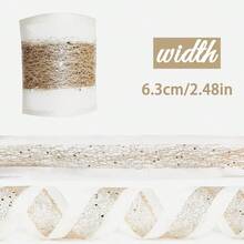 1 pièce Ruban de Noël, carreaux de champagne, motif lettres Joyeux Noël, nœud DIY boîte-cadeau décoration sapin de Noël. Décoration de maison, décorations de Noël, décoration de pièce, hiver