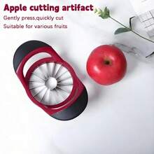 16pcs Stainless Steel Apple & Pear Corer Slicer Set - With Sharp Blades, Heavy Duty Manual Fruit Cutter, Ergonomic Non-Slip Handle Design, Durable 430 Stainless Steel & ABS, Suitable For Home And Professional Kitchen Use - And Easy To Clean, Time-Saving Fruit Prep Tool - Multicolor - View 8