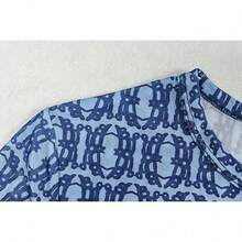 Versatile Women's Waist Bag Hip Street Round Neck Long Sleeve Micro Transparent Dress - 黑色 - 查看 7