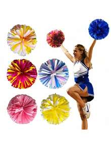 Cheerleading Pom Poms For Football, Soccer, Cheer Entrance, Rally Fans Hand Shake Flowers