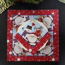 20 piezas Servilletas de papel desechables con lindos diseños navideños de dibujos animados, con estampados de renos, Papá Noel y muñecos de nieve para decoración de fiestas navideñas, de 13*13 pulgadas, de pulpa de madera suave de 2 capas, suministros navideños