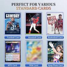 YC 200 Count Top Loaders For Cards Hard Plastic Toploaders Card Sleeves Sports Baseball Trading PKM Card Holder Protectors 200 Toploaders Fashion - 藍色 - 查看 4
