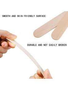 1/10/20/30 Palitos de madera desechables para depilación con cera, espátulas de madera para depilación de mujer, herramientas de belleza - Multicolor - Ver 3