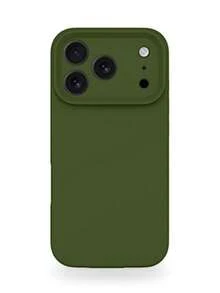 纯色液态硅胶手机壳,高品质液态硅胶材质,兼容 17 Pro Max、17 Pro、17 Air、17、16、15、14、13、12 和 11 Pro Max Plus,触感柔软亲肤,防震保护壳,春季礼物 - 松林綠 - 查看 3