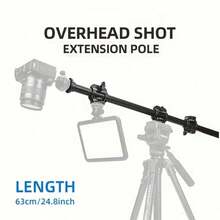 Aluminum Alloy Tripod Extension Cantilever - 1.4fl Vertical Shooting Support Stand With Screw Hole & Adjustable Clamps For Precision Control, Ideal For Aerial Photography & Filming