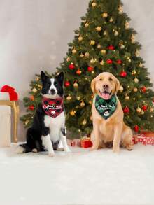 1 قطعة - وشاح رأس للكلاب بطبعة شطرنج كلاسيكية لعيد الميلاد، وشاح مثلث للحيوانات الأليفة، مناسب للكلاب متوسطة وكبيرة الحجم، بطبعات بابا نويل والرجل الثلجي على طبعة شطرنج كلاسيكية