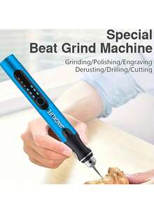 JANGKLIFE USB Rechargeable Portable Electric Micro-Sanding Pen, 3-Speed Adjustable, Suitable For Grinding, Polishing, Drilling, Engraving, DIY Crafts