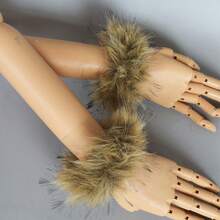 Women's Warm Fleece Arm Sleeves, Autumn/Winter Clothing, Suitable For Holidays, Parties, Performances