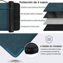 Lubardy Funda para Laptop 13 14 Pulgadas Impermeable Funda Laptop Protector Estuche para Laptop Compatible con Pro, Negro - Azul + 13-14 pulgadas - Ver 3