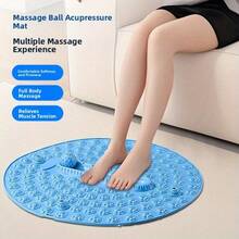1 Portable Foot Massage Pad, Equipped With Fascia Ball And Multifunctional Circular Finger Pressure Plate, Can Relieve Fatigue Anytime And Anywhere, And Promote Health