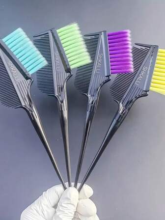 2/5支装美发沙龙染发梳，渐变染发补色刷，带手柄，旅行必备，旅行必备，发型，美发，头发，旅行，美发产品，美发工具，美发用品，理发师，理发配件，理发店，美发设备