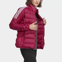 Adidas Stand Collar Warm Slim Down Jacket Outdoor Quilted Lightweight Down Jacket CG Winter Women's Red GH4597 - Red - View 3