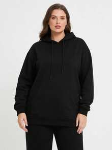 PULS SIZE Customizable Plus Size Personalized Black Hoodies, Add Your Favorite Designs To Your Clothes, You Are Already Very Handsome/Beautiful!! You Can Give This As A Gift To Your Family/Friends/Significant Other.