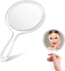 Espejo De Mano, Espejos De Mano, Adecuado para Uso Doméstico Diario, También Se Puede Utilizar En Salones, SPA o Estudios para Exámenes Faciales o De Cabello, Etc - 1 - Ver 2