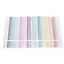 Rhinestones bling, rhinestones adhesivos pegatinas de la cara de los diamantes de imitación de imitaciones 15 colores para la decoración de la boda - Oro rosa - Ver 3