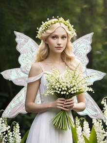 Fairy Wings For Adults Dress Up Sparkling Sheer Wings Butterfly Transparent Fairy Wings Costume For Women Costume Angel Wings For Women,Christmas Wings. - Multicolor a - View 5