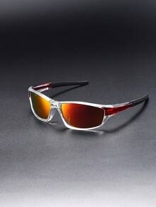 1 件时尚偏光眼镜，男女通用，环绕式，夏季防护 - 彩色 - 查看 7