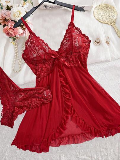 SOFUSEN Plus Size Sleepwear, Pure Desire Style Slim Camisole Nightgown, Minimalist Comfortable Soft, Suitable For Party Wear, An Ideal Gift For Romantic Couples Night And Christmas Eve