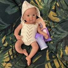 Bettie Doll head 1 and 4 13英寸手工3D彩绘全身硅胶新生女婴重生娃娃 - 逼真可洗澡，是儿童圣诞节或生日的理想礼物（解剖结构精确） - Silicone Doll - 查看 8