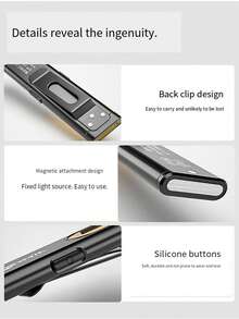 Lanterna Magnética COB de 550 Lúmens com Carregamento USB-C, Luz Portátil à Prova d'Água IPX4 para Reparos Automotivos, Camping, Emergência, Cabe na Caixa de Ferramentas e Mochila