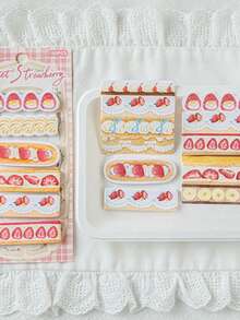 180pcs Ding Ding Cake Shop Original Cute Student Memo Notes, Suitable For Gifts, Office, Home, Marking, Labels, Classrooms, Entertainment Toys, Student Journals, Creative Retro Decoration Stickers