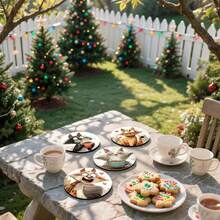 4pcs/6pcs/300pcs Christmas Cat Pattern Diatom Mud Coasters Are Suitable For Home Decoration, Coffee Shops, Afternoon Tea, Restaurant Decoration, Theme Parties, Daily Decoration, And Can Also Be Given As Christmas Gifts