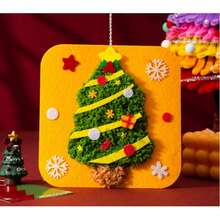 1pc Christmas Gifts: Non-Woven Fabric, Sewing Fun, Thread Drawing, Children's Diy Handicrafts, Materials, Kindergarten Toys, Small Gifts - Multicolor - View 12