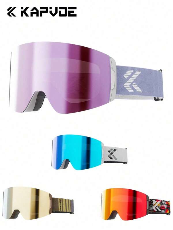 KAPVOE Kapvoe Snow Goggles Fashion Ski Sunglasses Goggle Snowboard Anti-Fog Mask For Men Women Eyewear Kit Protection Glasses Snowmobile Winter