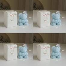 1支玫瑰熊香氛蜡烛，优雅装饰，婚礼伴侣礼物，家居装饰，情人节礼物，生日礼物，圣诞节装饰，圣诞礼物，房间装饰，情人节，情人节蜡烛，毕业季