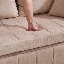 Multifunktionales Stoffsofa Klappbares Ausziehsofa Kleines Wohnzimmersofa mit zwei Funktionen Abnehmbar und waschbar Mit Aufbewahrungstasche Mit USB-Ladefunktion Mit Becherhalter