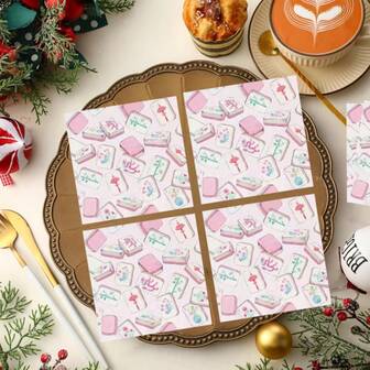 20 件麻将鸡尾酒餐巾，具有生动的麻将符号和欢快的派对装饰，是麻将之夜、生日、圣诞宴会、家庭聚会、麻将爱好者派对礼物或麻将主题礼物的绝佳选择