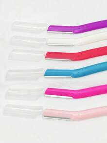 12件/6件/3件装长柄眉毛修剪器，锋利微距防刮毛发修剪器，眉毛修剪器，眉刀，眉形修饰美容工具。面部剃刀，眉刀和眉形修饰工具，微型面部毛发刀，眉刀，女士面部美容剃刀，美容剃刀，眉刀。用于修饰面部毛发和眉毛，价格实惠，适合作为圣诞礼物、化妆品、化妆工具、廉价商品、礼品、女士礼物、圣诞礼物。 - 彩色 - 查看 7