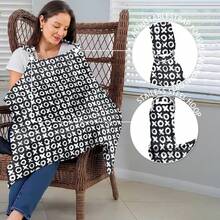 1 Stück universell passende Stillabdeckung, Stillschal aus weichem, atmungsaktivem Material mit verstellbarem Halteband, tragbar und leicht, bietet Privatsphäre