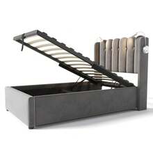 Bed Bases & Foundations - Grey + Velvet + 90cm*200cm - View 7