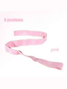 1pc Multi-Functional Yoga & Pilates Resistance Band, Portable Flexibility & Strength Training Tool Suitable For Beginners, Home Workout, Dance And Travel, Durable Polyester Material, Yoga Exercise, Adjustable Stretch Strap, Elastic Yoga Stretch Band, Physical Therapy Elastic Band, Stretch Dance Elastic Band