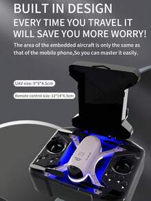 Drones, fotografía aérea MINI, profesional, fotografía aérea, alta definición dinámica, luces giratorias, aeronave controlada por control remoto, plegable, drones, múltiples opciones de iluminación, colores de accesorios aleatorios