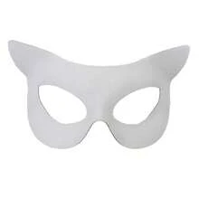 Halloween Cat Half Face Covering Creative Animal Theme Cosplay Prop Facewear For Costume Parties Masquerade Events