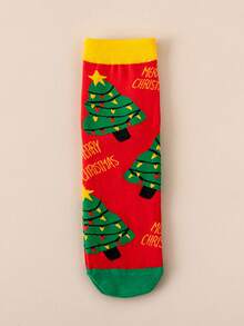 5 pares de calcetines navideños aleatorios, diseño lindo de renos/muñeco de nieve, calcetines de tripulación navideños unisex como regalo - Multicolor - Ver 6