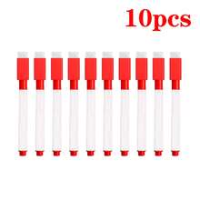 一套25支可擦马克笔，带橡胶笔帽，防水防渗墨，适用于白板教学演示，简易学生细头绘图笔，适用于白板、教室、办公室和家庭，黑色，返校季