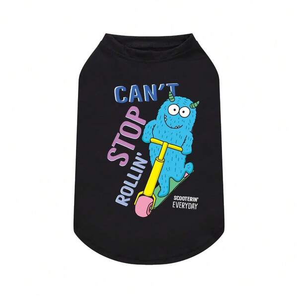 New Cat & Dog Cartoon Jumpsuit T-Shirt, Sporty Pet T-Shirt