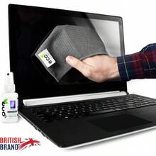 Limpiador de pantallas de 50 ml toallas de microfibra de 20x 20 Limpieza ecolgica para LCD HDTV Monitores de computadora TV Tablet Smartphone Laptops - gris - Ver 6