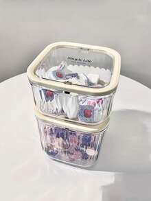 Laundry Detergent Capsule Storage Container, Powder Dispenser Box, Sealed Storage Box For Washing Capsules