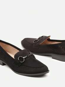 Vices Openwork Moccasins With Leather Insole - Black - View 6